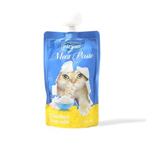 Kantong makanan basah kucing OEM kantong banyak rasa kantong makanan basah Faenbei Label pribadi