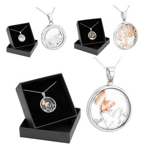 डिस्काउंट गुणवत्ता वाला पारदर्शी पेंडेंट हार, उच्च गुणवत्ता वाले बढ़िया आभूषण, कोई फीका नहीं पड़ता चांदी का आकर्षण आभूषण हार - Product Image 6