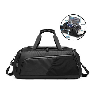 Sac de sport et de voyage en polyester grande capacité, personnalisé, économique, pour basketball, football, fitness, avec compartiment à chaussures - Product Image 2