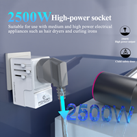 Foxcan tout-en-un USB type-c chargeur adaptateur secteur de voyage prise internationale universelle utilisation mondiale pour la charge d'ordinateur portable PD QC