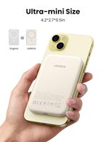 Batería Externa Magnética UGREEN de 5000mAh, Cargador Inalámbrico Portátil Delgado de 15W para iPhone Serie 15
