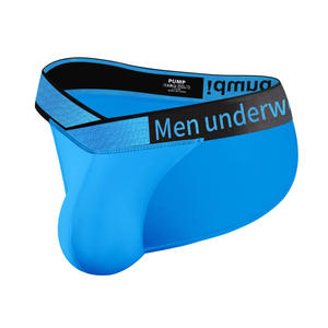 Pochette rembourrée avec logo personnalisé <span class=keywords><strong>Push</strong></span> <span class=keywords><strong>up</strong></span> rehaussant les renflements Sous-vêtements sexy pour hommes Lingerie érotique gai Tanga Hombre <span class=keywords><strong>String</strong></span> pour hommes G <span class=keywords><strong>String</strong></span> - Product Image 4