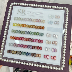 Vente en gros de vernis à ongles gel UV Cat Eye 15 ml avec carte de couleurs, gel magnétique inodore pour les fournitures de salon de manucure - Product Image 5