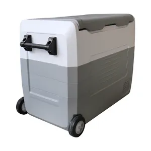 40L Двухзонный перезаряжаемый холодильник мини портативный автомобильный холодильник 12 В холодильник Компрессор