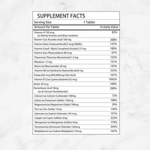 Meilleures ventes Multi <span class=keywords><strong>50</strong></span>+ pour lui Comprimés <span class=keywords><strong>multivitamin</strong></span>és Immunité Santé musculaire et nerveuse Soutien cognitif Métabolisme énergétique - Product Image 2