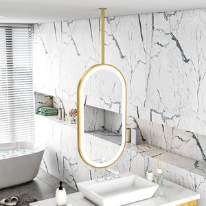 Espejo Luminoso de Doble Cara Colgante, Diseño Nórdico en Forma de U para Baño y Barbería, Uso en Maquillaje - Product Image 3