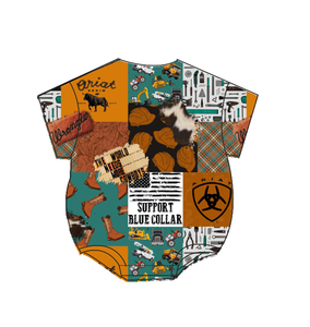 Pigiama per bambini Set da salotto 95 <span class=keywords><strong>bambù</strong></span> 5 Spandex stampa digitale tutine a bolle personalizzati vestiti per neonati in <span class=keywords><strong>bambù</strong></span> - Product Image 5