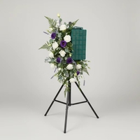 Yiliang Mousse florale fraîche, Cadre de cage mural, Bloc de ponçage pour argile humide, pour la décoration de la Fête des Mères, des événements de remise des diplômes et la résine