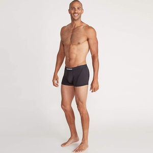 Herstellung Classic Grey Front Flying <span class=keywords><strong>Big</strong></span> Pouch Unterwäsche Herren Boxer Briefs Custom Men Boxer Unterwäsche