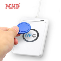 Taşınabilir 13.56MHz USB NFC Kart Okuyucu/Yazıcı RFID, ISO 14443A Protokolü, ABS Plastik Malzeme, Ücretsiz SDK Yazılımı