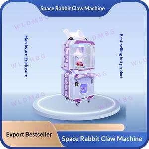Máquina de garras metálica para videojuegos, modelo Space Rabbit 40, doble jugador, <span class=keywords><strong>con</strong></span> cristal y monedero, superventas para exportación, modelo 2569 - Product Image 4
