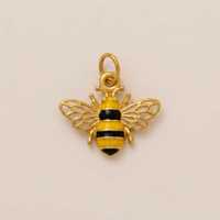 Nouveauté 2026 Breloques et pendentifs personnalisables DIY en acier inoxydable, motifs Cookie, Abeille, Nuage, Tasse, Soucoupe, Fleurs, Poisson, finition Or PVD 18K, pour la création de bijoux et de cadeaux