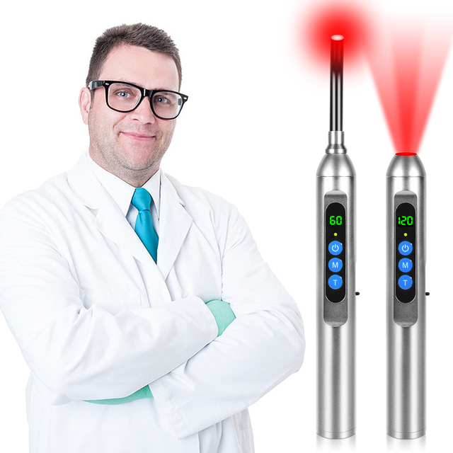 High Quality 4w Red Light Therapy Facial Wand 660nm 850nm Portable Handheld Red Light Device for Mouth and Face