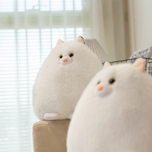 Juguete de Peluche de <span class=keywords><strong>Gato</strong></span> <span class=keywords><strong>Persa</strong></span> Blanco Personalizado, Peluche Corto y Suave Relleno de Algodón PP, Juguete de Peluche de Animal para el Hogar, Gran Venta - Product Image 3