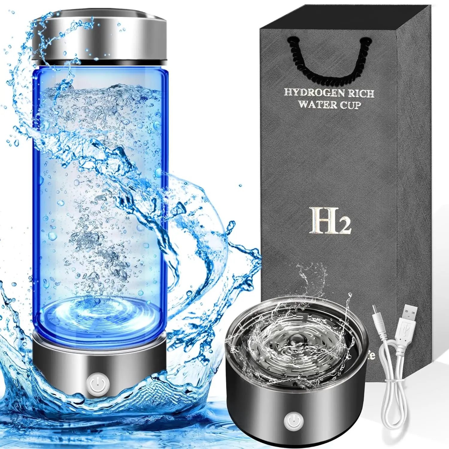 Filter botol air hidrogen botol Air Ionizer Generator air hidrogen dengan botol kaca