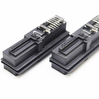 Échantillon gratuit connecteur automobile 2.54mm pas Position 14 + 2 broches 90 degrés avec poste de localisation aiguille plate pour carte PCB