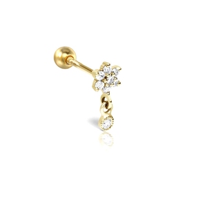 Fijne Sieraden S925 Sterling Zilveren Sieraden Zirkoon Kraakbeen Oor Lichaam 925 Zilver Piercing - Product Image 5