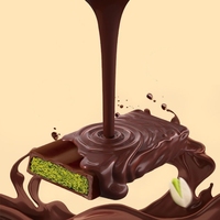 Barra de Helado Crujiente con Leche y Chocolate Estilo Dubai en Caja