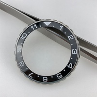 Insert de lunette en céramique inclinée de haute qualité 38 mm SKX007, nouvelle version H&T HT-C007-E, montre légère pour homme