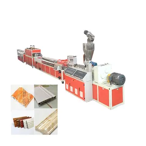 Free Installation PVC Skirting Line Production Line House Decoration PVC Baseboard Making Machinery Foam Profile Machines Price