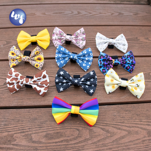 Collier imprimé designer coloré chiens chiot joli collier réglable pour animaux de compagnie <span class=keywords><strong>et</strong></span> laisse de chien ensemble noeud papillon - Product Image 6