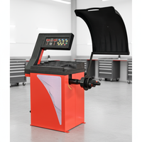 Équipement de garage automobile, machine d'équilibrage automatique des pneus à écran détachable de 24 pouces, auto-calibrante, pour garage
