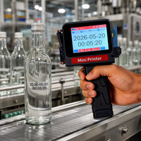 Impresora Portátil Inteligente de 12.7mm y 600DPI, Máquina de Codificación de Fechas por Inyección de Tinta TIJ para Embalaje de Cartón