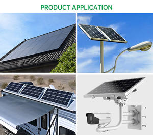 Personalizado 50W 100W 120W Panel solar Tipo de vidrio Paneles solares mono PERC confiables para camiones Caravana - Product Image 6