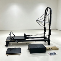 Reformer Tower Pilates Baja Paduan Profesional Bersertifikasi CE ISO RoHS, Tahan Lama, Ramah Lingkungan, Elite Half Cadillac 2.4m Core Bed