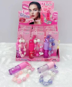 Thời trang 18 PC nhỏ gọn và dễ thương son bóng với DIY Keychain nuôi dưỡng dưỡng dưỡng ẩm cao sắc tố chất lỏng son bóng làm Kit - Product Image 1