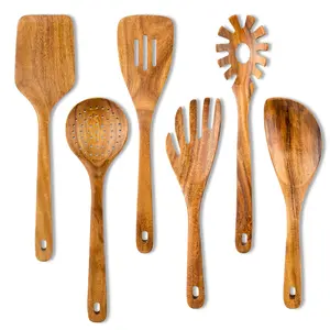 6 шт., деревянные лопатки для приготовления пищи