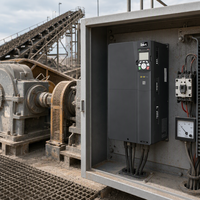 Variateur de fréquence monophasé 380V 4KW GD350A-004G-S2, de 0,4kW à 500kW, pour la régulation de vitesse des moteurs industriels, certifié CE