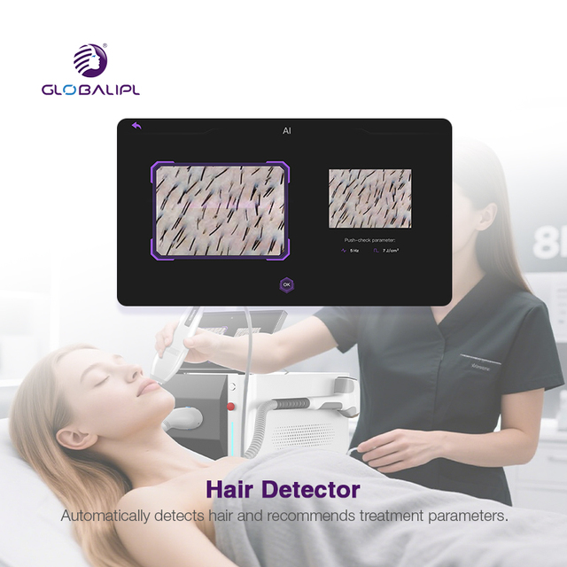 Android with AI Hair Detector 4000w 755nm 808nm 940nm 1064nm Ice Laser Hair Removal Device New Salon First Choice