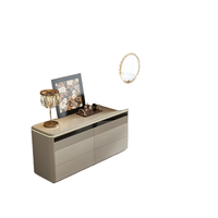 Table de toilette moderne italienne en bois massif écologique avec tiroirs intégrés, meuble de chevet de luxe haut de gamme pour chambre à coucher