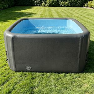 Bain à remous <span class=keywords><strong>gonflable</strong></span> carré en PVC pour usage familial, bain à remous <span class=keywords><strong>gonflable</strong></span> avec fonction massage, <span class=keywords><strong>spa</strong></span> chaud d'hiver avec chauffage et <span class=keywords><strong>couverture</strong></span> - Product Image 4