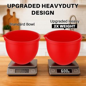 Inserts de bol en silicone de haute qualité pour mélangeurs KitchenAid 5Qt à tête inclinable, inserts de bol avec couvercles, compatibles, réutilisables - Product Image 2