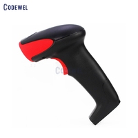 Escáner de Código de Barras Láser 1D Portátil, Escáner de Código USB de Mano, Escaneo de Códigos de Barras con Soporte