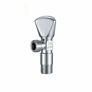 Échantillon gratuit 2 voies Design chromé 1/2 pouces robinet salle de bain eau en laiton vannes d'angle salle de bain cuisine accessoires <span class=keywords><strong>accer</strong></span> - Product Image 6