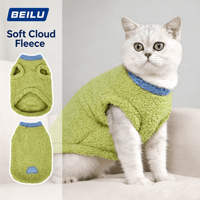 Gilet pour chien en molleton thermique épais et chaud, personnalisé avec logo, imprimé dessin animé mignon, écologique, pour petits et moyens chiens, Nouvel An