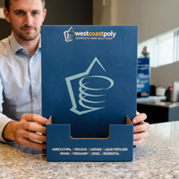 Présentoir de comptoir en carton imprimé sur mesure pour brochures, support de prospectus en papier pour salon professionnel, porte-flyers de bureau pour magasin de détail