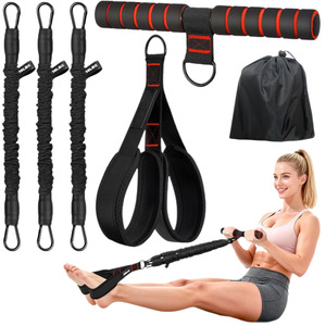 Ensemble de bandes de résistance Junhua Foot Pedal, 90 lbs, pour entraînement fitness et yoga à domicile - Product Image 2