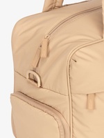 Grand sac fourre-tout en nylon matelassé imperméable à la mode avec logo personnalisé sac polochon souple pour femme avec compartiment à chaussures