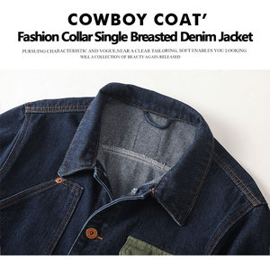 Hot Selling Classic Style Men's <strong>Denim</strong> <strong>Jackets</strong> Latest Plus Size <strong>Lightweight</strong> and Breathable for Winter Wholesale Offered - Product Image 5