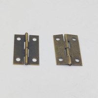 Mini Charnière en Bronze Antique 34*21*0.4mm, Quincaillerie d'Usine pour Boîte Cadeau Rétro, Boîte à Bijoux, Boîte en Bois, Armoire Vintage, Pièces Artisanales