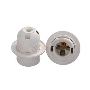 펜던트 조명 액세서리 용 빈티지 화이트 블랙 <span class=keywords><strong>E27</strong></span> E26 플라스틱 싱글 링 램프 홀더 - Product Image 4