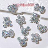 Fait à la main AB Colle Résine Patch Crème Colle Téléphone Cas DIY Pinces À Cheveux Ours Pentagramme Paillettes Lâche Acrylique Perles En Plastique Lucite