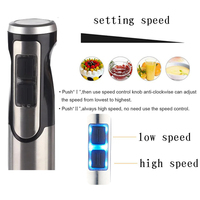 Robot de cuisine commercial puissant 4 en 1, mixeur plongeant électrique portable, hachoir, ensemble de machines avec gobelet