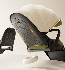 Chất lượng cao Linen một-tay gấp xe đẩy em bé/giỏ hàng trọng lượng nhẹ thiết kế thời trang với khả năng tương thích sơ sinh - Product Image 4