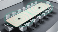 Yealink SP96 Haut-parleur de conférence USB pour bureau à domicile, avec subwoofer de 65 mm, téléphone de conférence mains libres pratique pour les entreprises