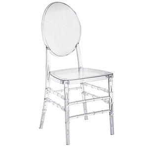 كرسي تاج حديث جديد بسعر الجملة رخيص للإيجار لحفلات الزفاف والمنازل والمناسبات والفنادق كراسي فينيكس قابلة للطي كراسي أكريليك تشا - Product Image 3